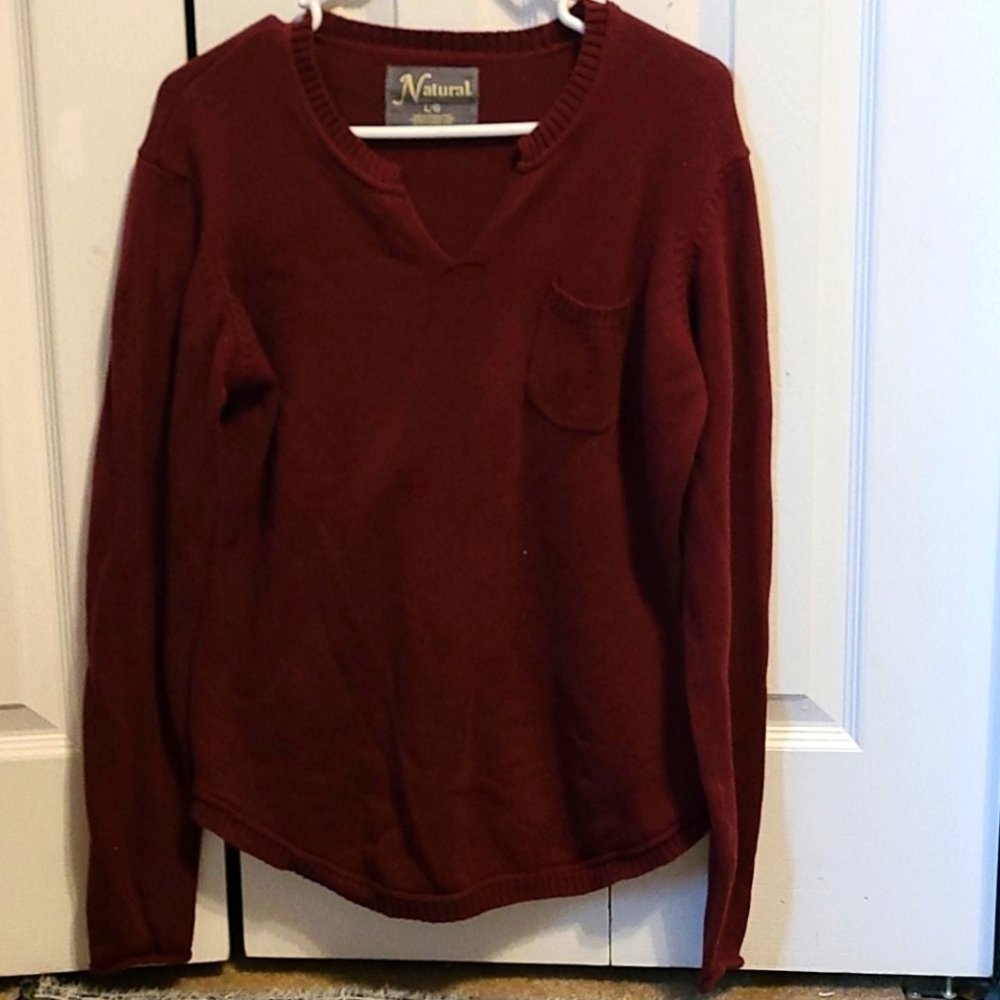 F1:Natural Redlextion men size large sweater maroon